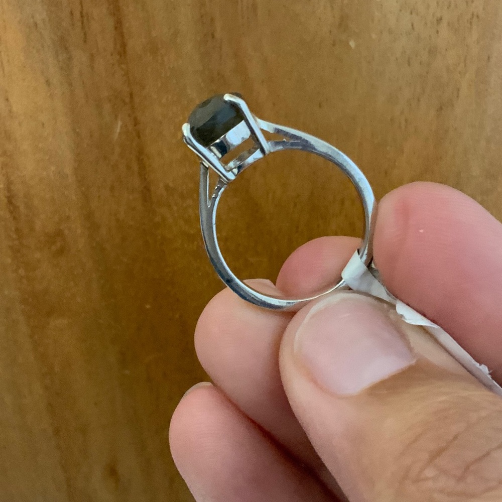 Sterling Silver 925 Labradorite Stone Ring - Picture 2 of 5